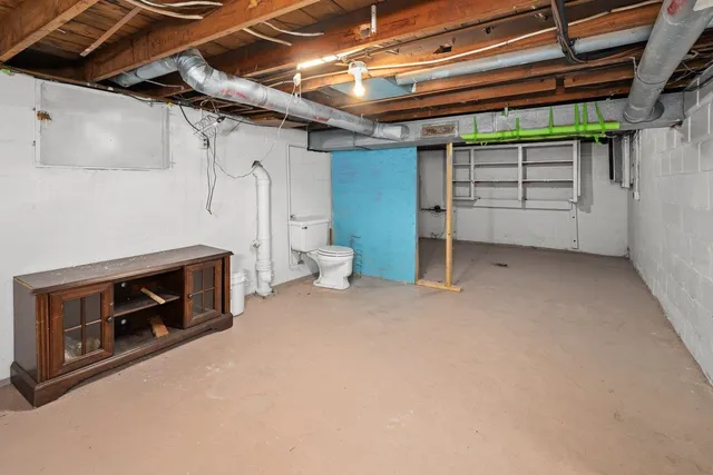 a view of a room with storage and utility