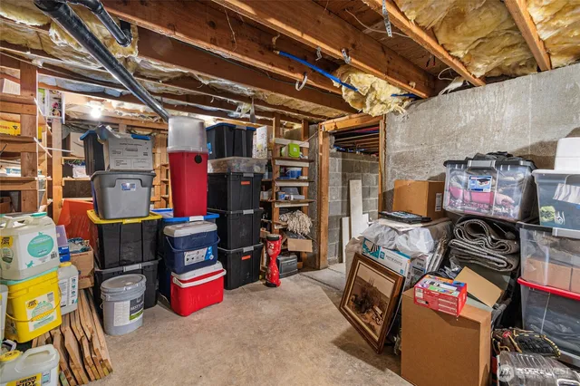 a view of storage and utility room