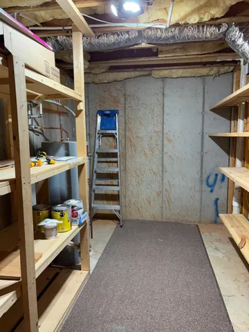 a view of storage and utility room