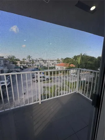 a view of a balcony