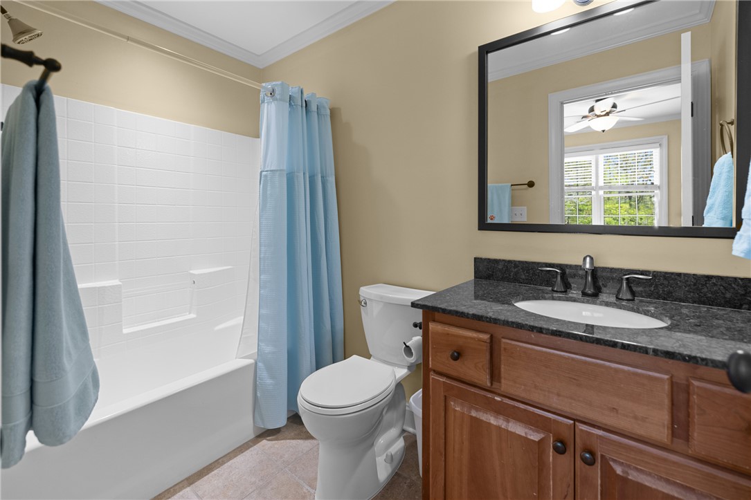 209 Calhoun Street, Unit 201 Clemson, SC 29631 - Photo 23 of 35 This updated bathroom offers both comfort and practicality for daily routines.