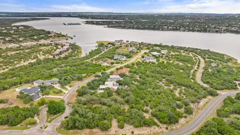 a view of lake with mountain
