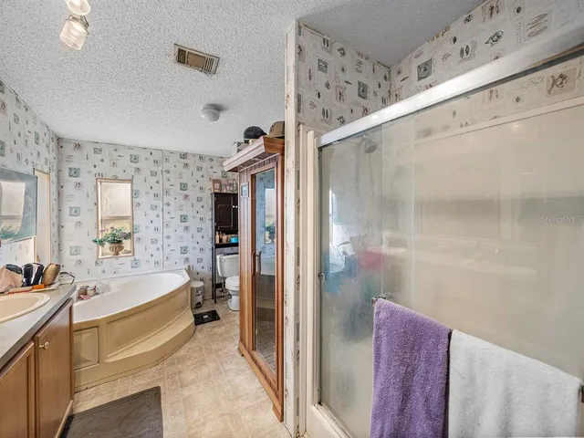 an outdoor space with lots of water fountain