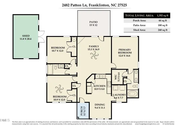 $299,000 | 2482 Patton Lane, Franklinton, NC 27525
