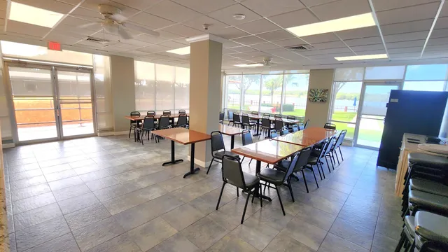 a view of parking area