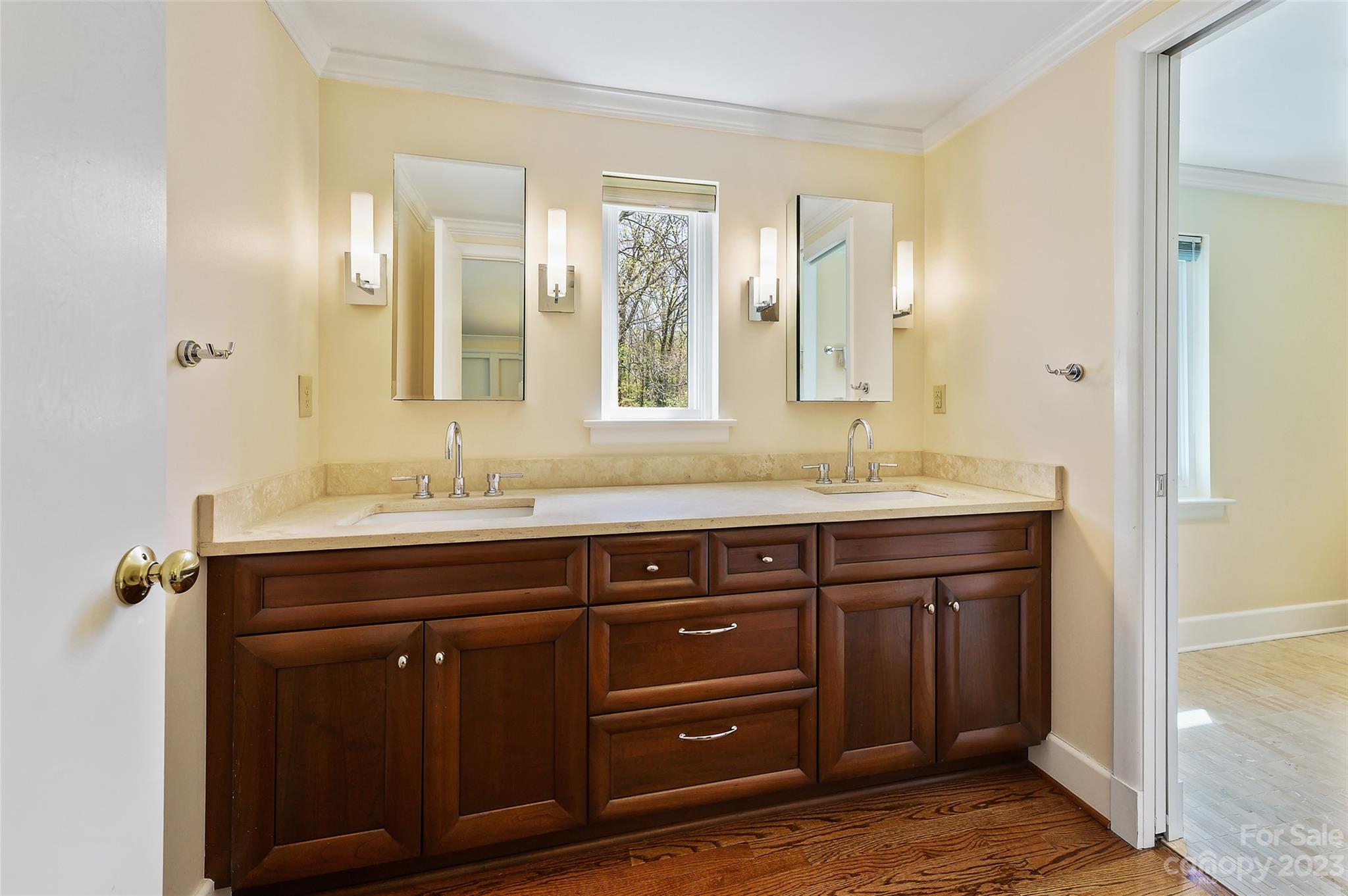 246 Shasta Lane Charlotte, NC 28211 - Photo 29 of 48 a bathroom with a granite countertop sink and a mirror