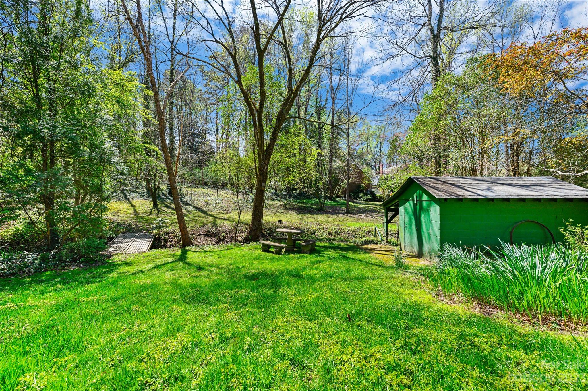 246 Shasta Lane Charlotte, NC 28211 - Photo 40 of 48 a view of a backyard with large trees