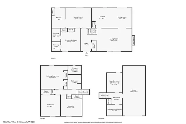$338,500 | 115 Willow Village Drive, Pittsburgh, PA 15239