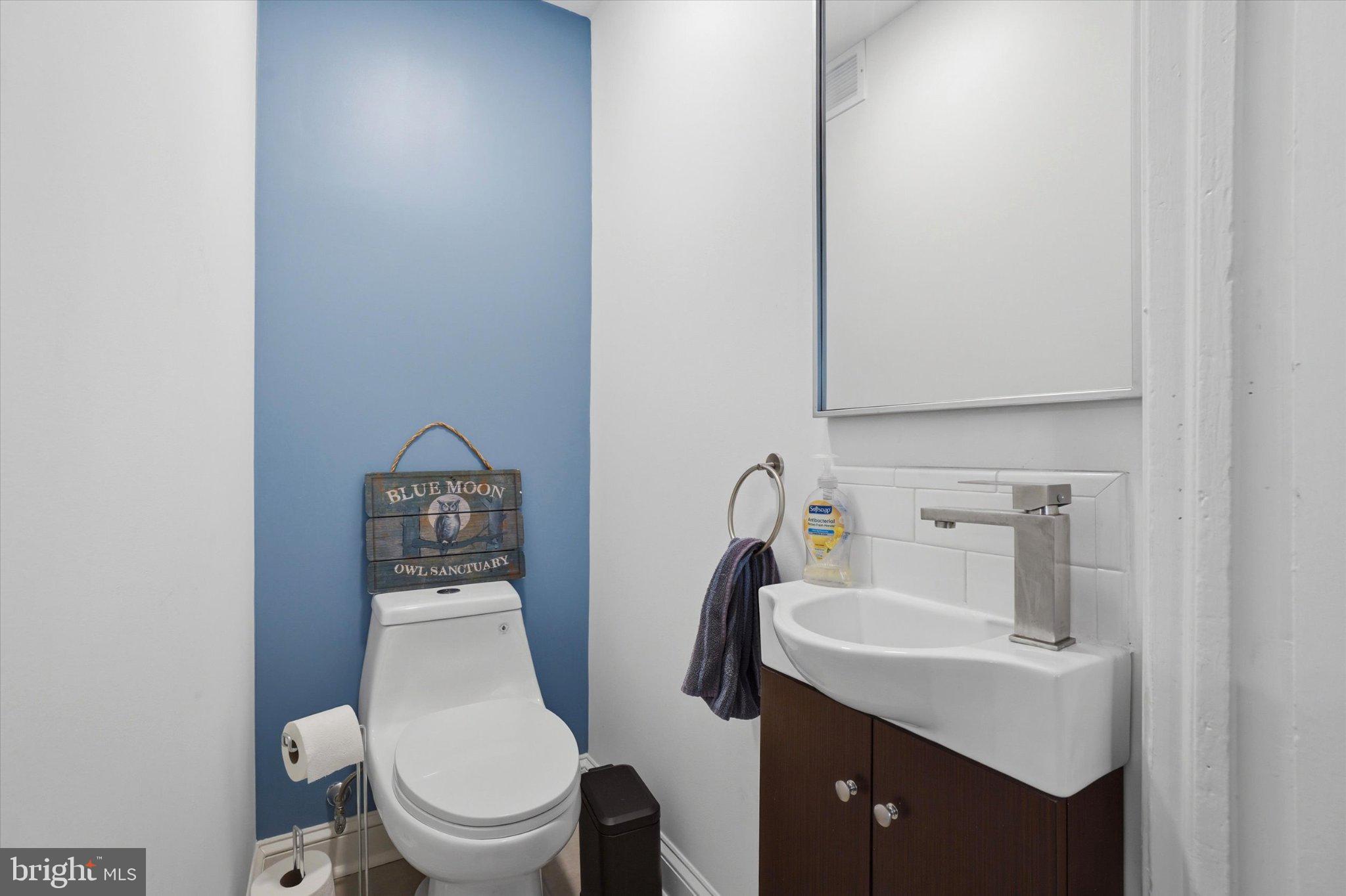 2316 Kenilworth Road Ardmore, PA 19003 - Photo 11 of 25 Chic half-bath with modern accents.