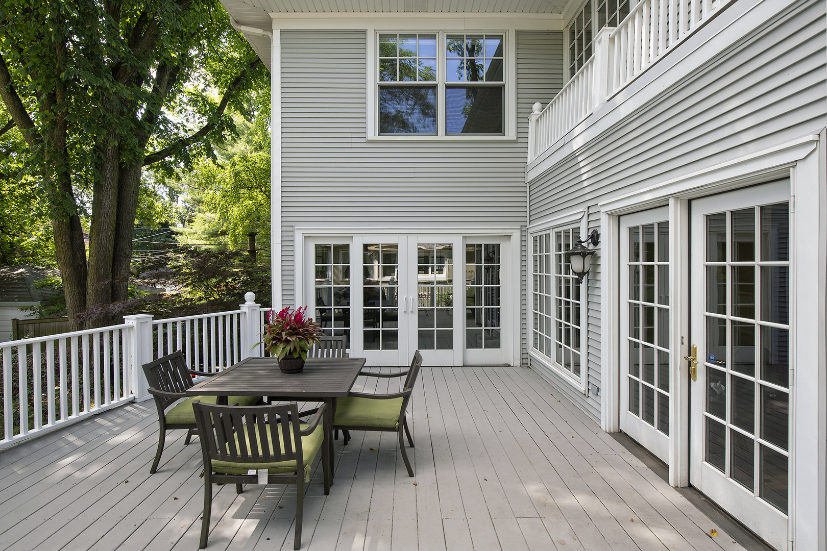 2607 Ridge Avenue Evanston, IL 60201 - Photo 17 of 22 a view of a house with wooden deck and furniture