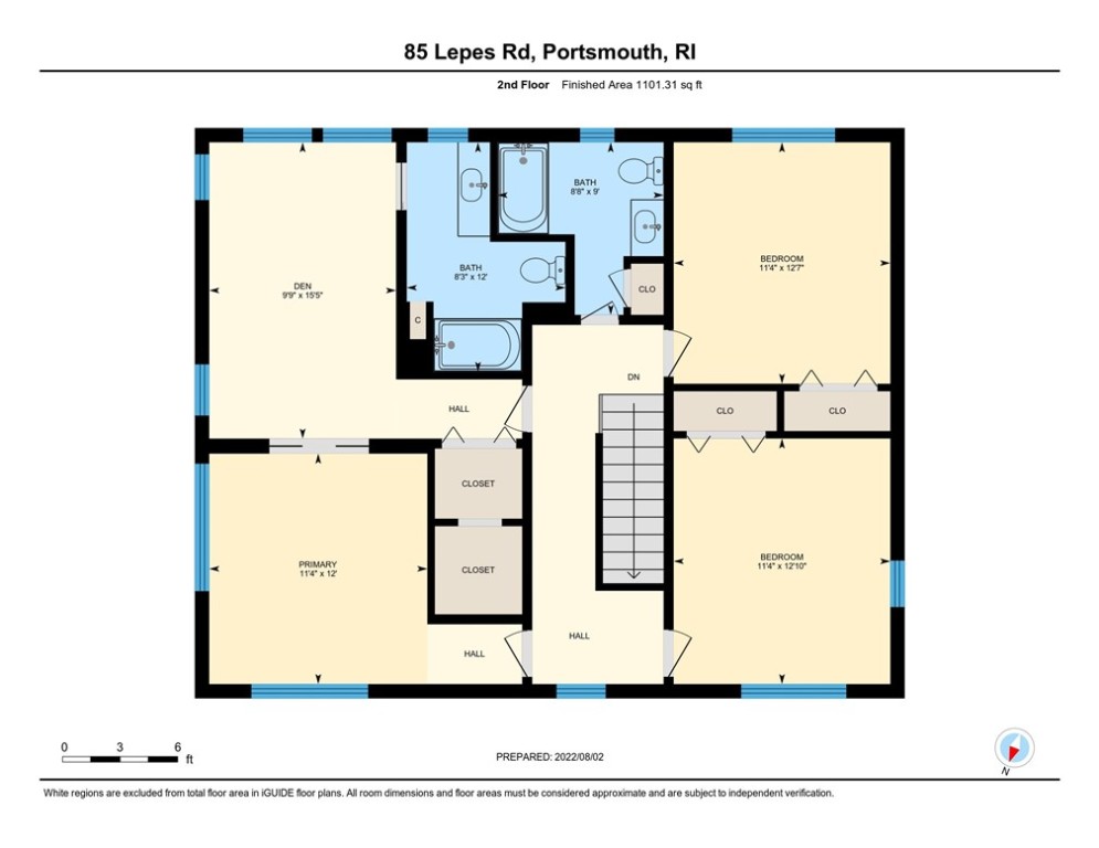 85 Lepes Road Portsmouth, RI 02871 - Photo 49 of 50 2nd Floor dimensions