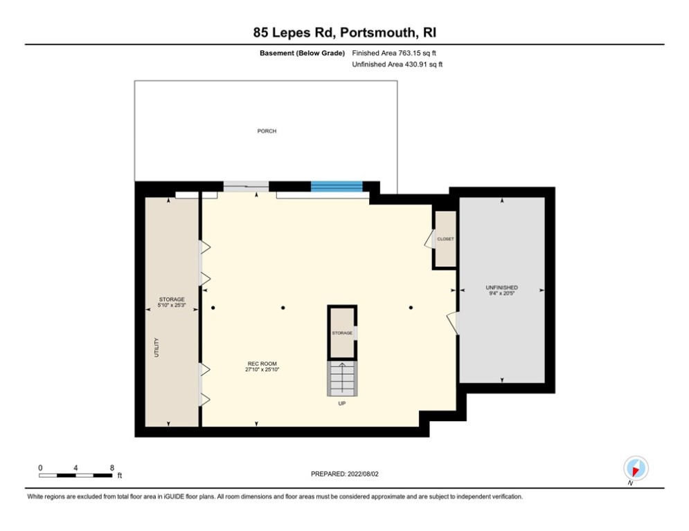 85 Lepes Road Portsmouth, RI 02871 - Photo 50 of 50 Lower Level dimensions