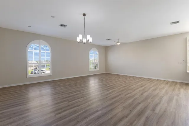 a view of a flower in a yard