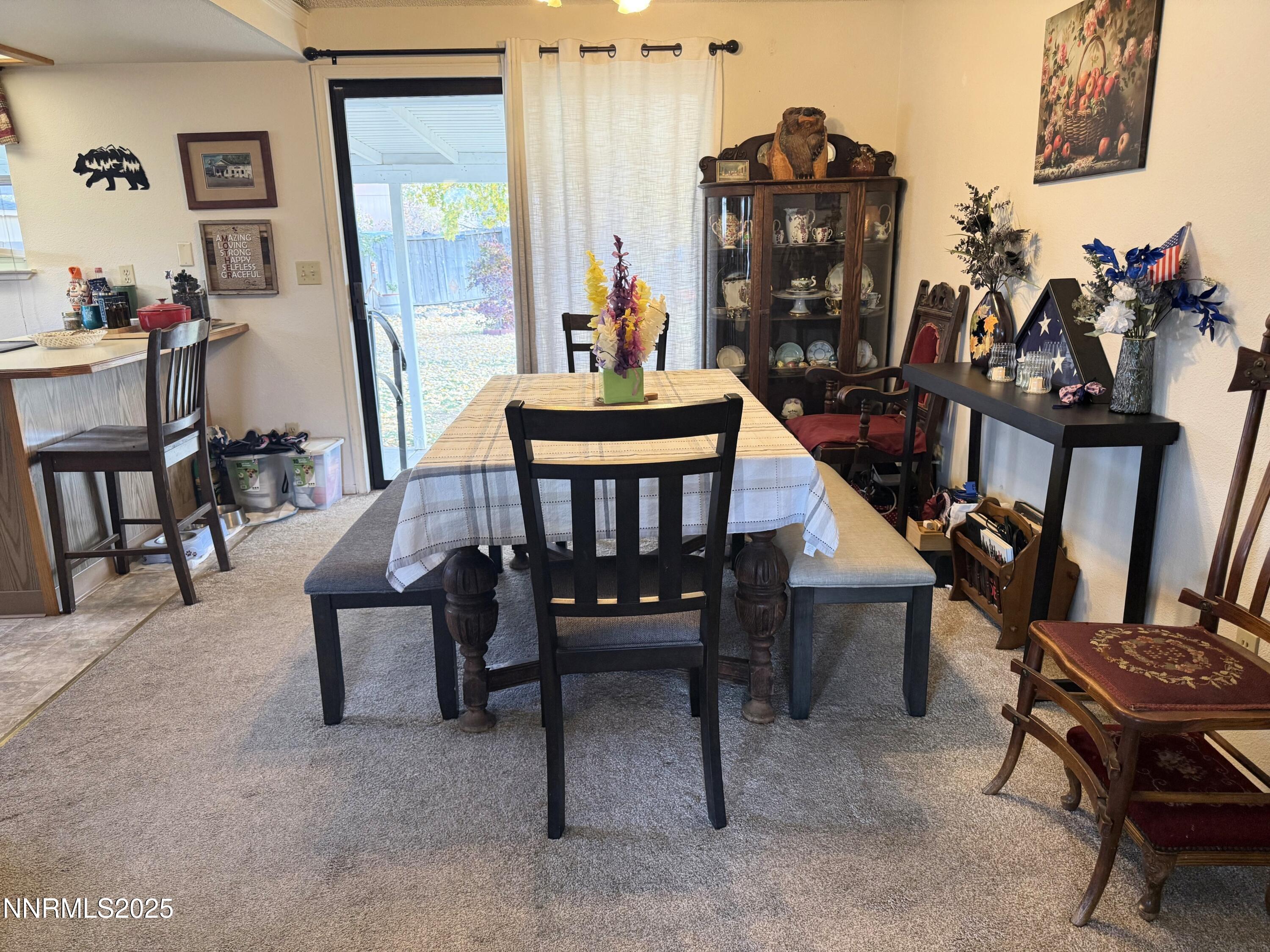 1348 Leonard Road Gardnerville, NV 89460 - Photo 7 of 13 a dining room with furniture and window