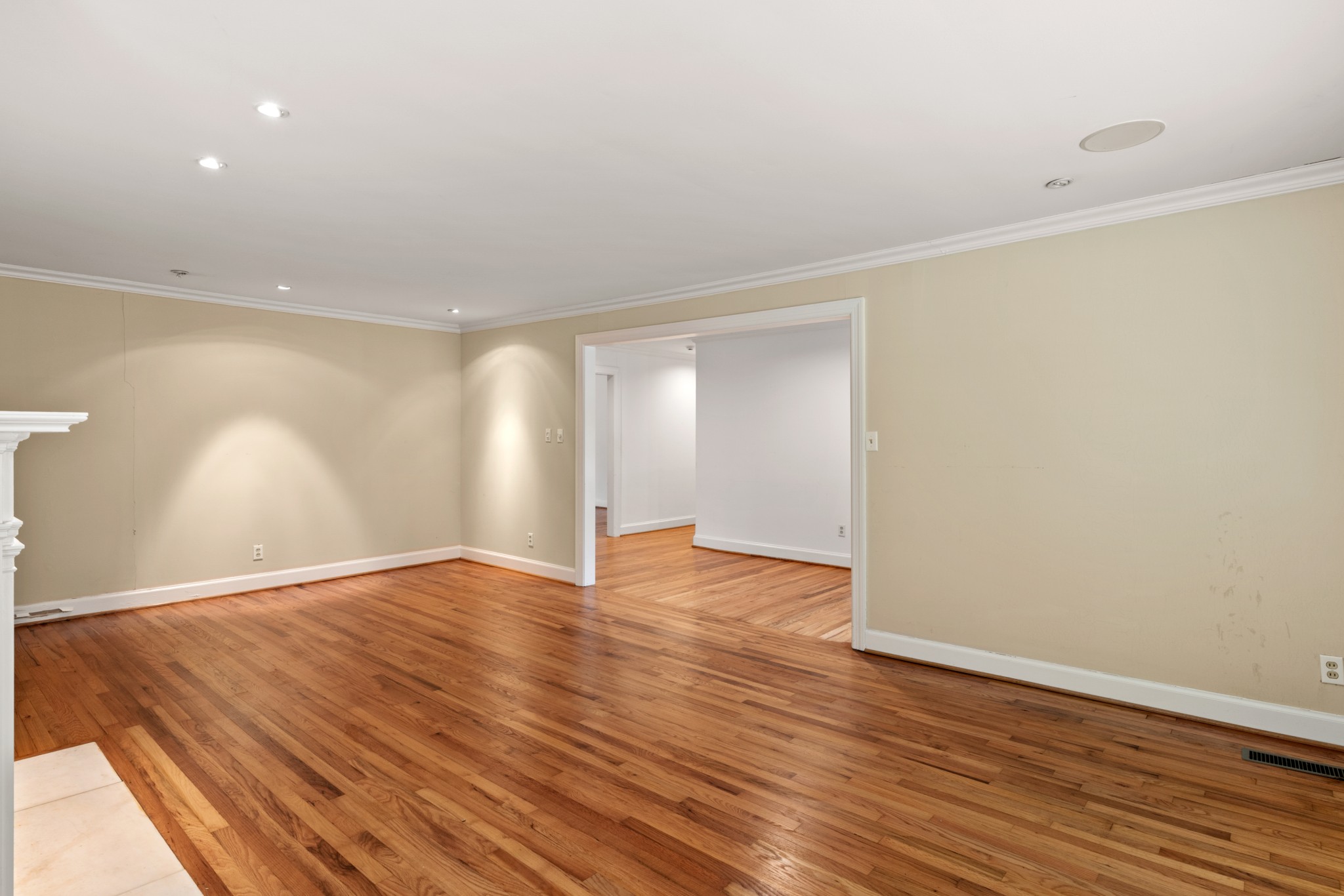 6325 Robin Hill Road Nashville, TN 37205 - Photo 15 of 47 another angle of living room w/ wood-burning FP