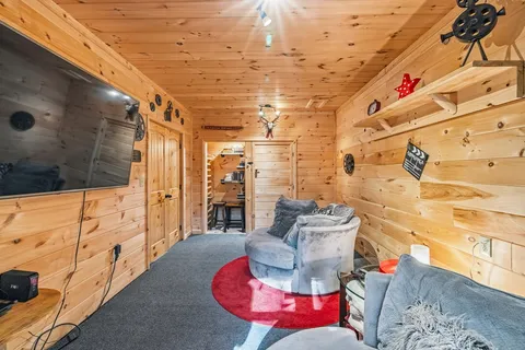 a outdoor space with chairs