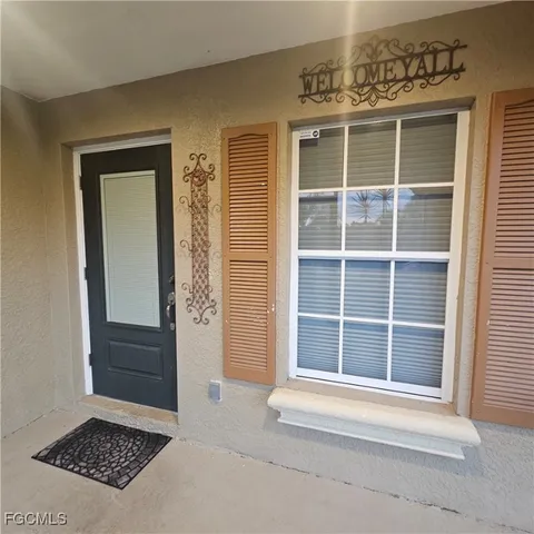 a view of front door of a house