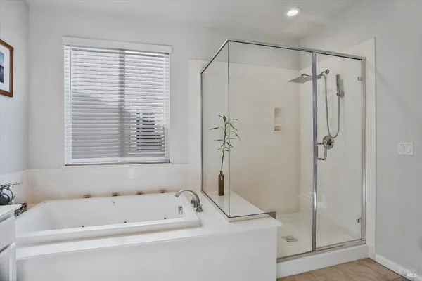 a view of city and ocean view