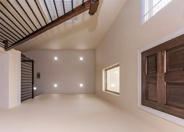 a view of an empty room and window