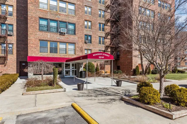 a view of a building with street