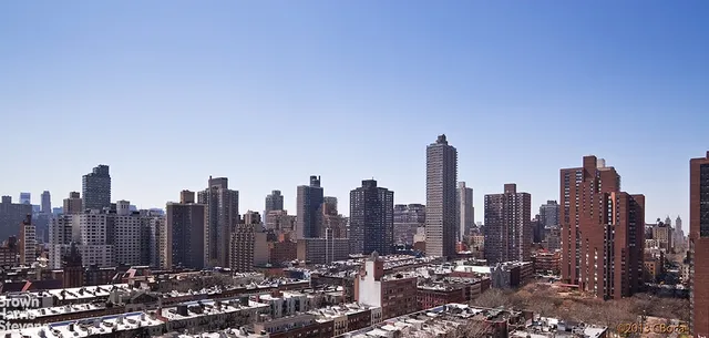 a view of a tall building