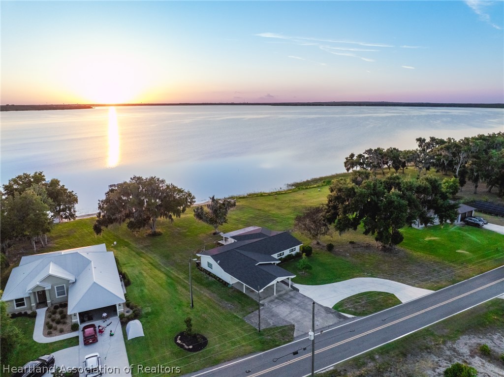 1843 South Lake Reedy Boulevard Frostproof, FL 33843 - Photo 7 of 50 an aerial view of a house with a lake view