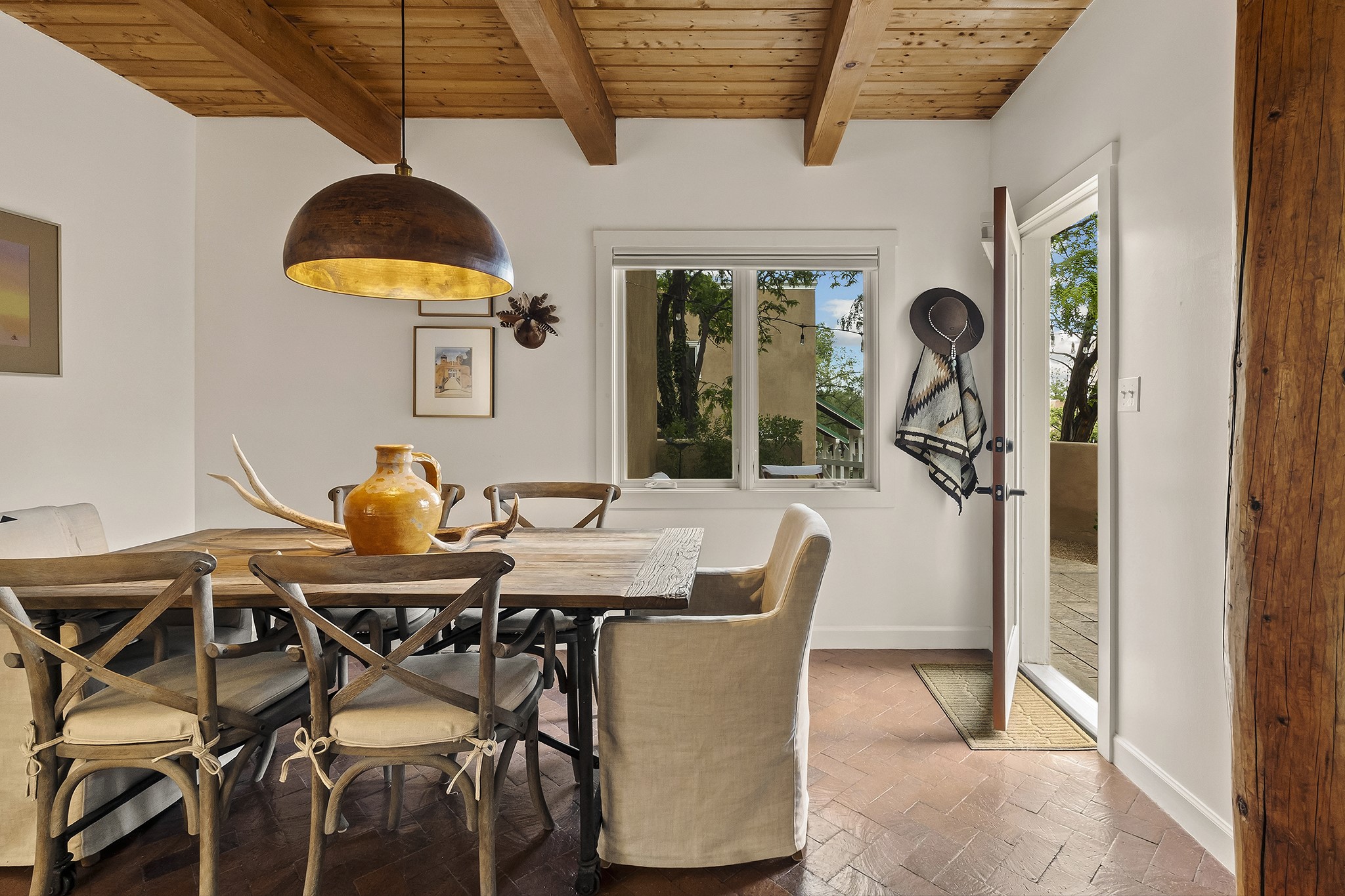 501 Rio Grande Avenue, Unit A7 Santa Fe, NM 87501 - Photo 14 of 28 Dining room with access to the porch
