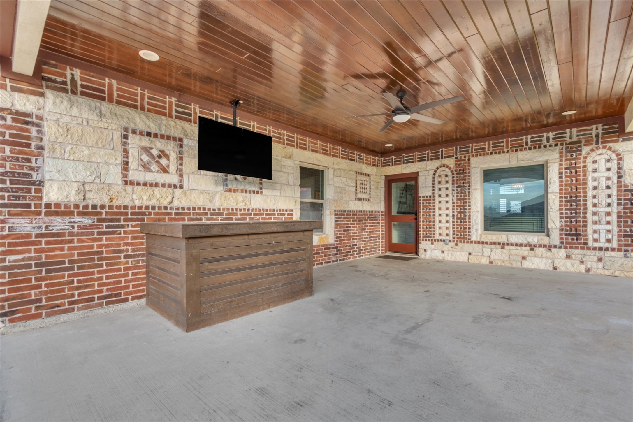 164 Peck Street Kyle, TX 78640 - Photo 9 of 19 View of patio / terrace featuring ceiling fan