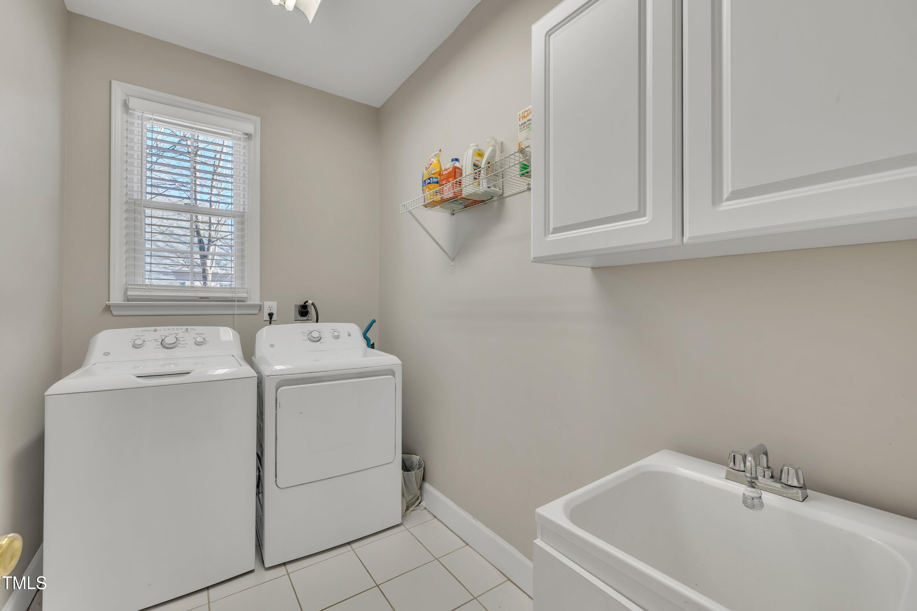 7505 Nichols Road Raleigh, NC 27615 - Photo 39 of 45 1st floor laundry room with utility sink