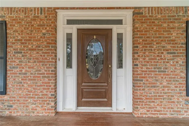 a view of a door with a door