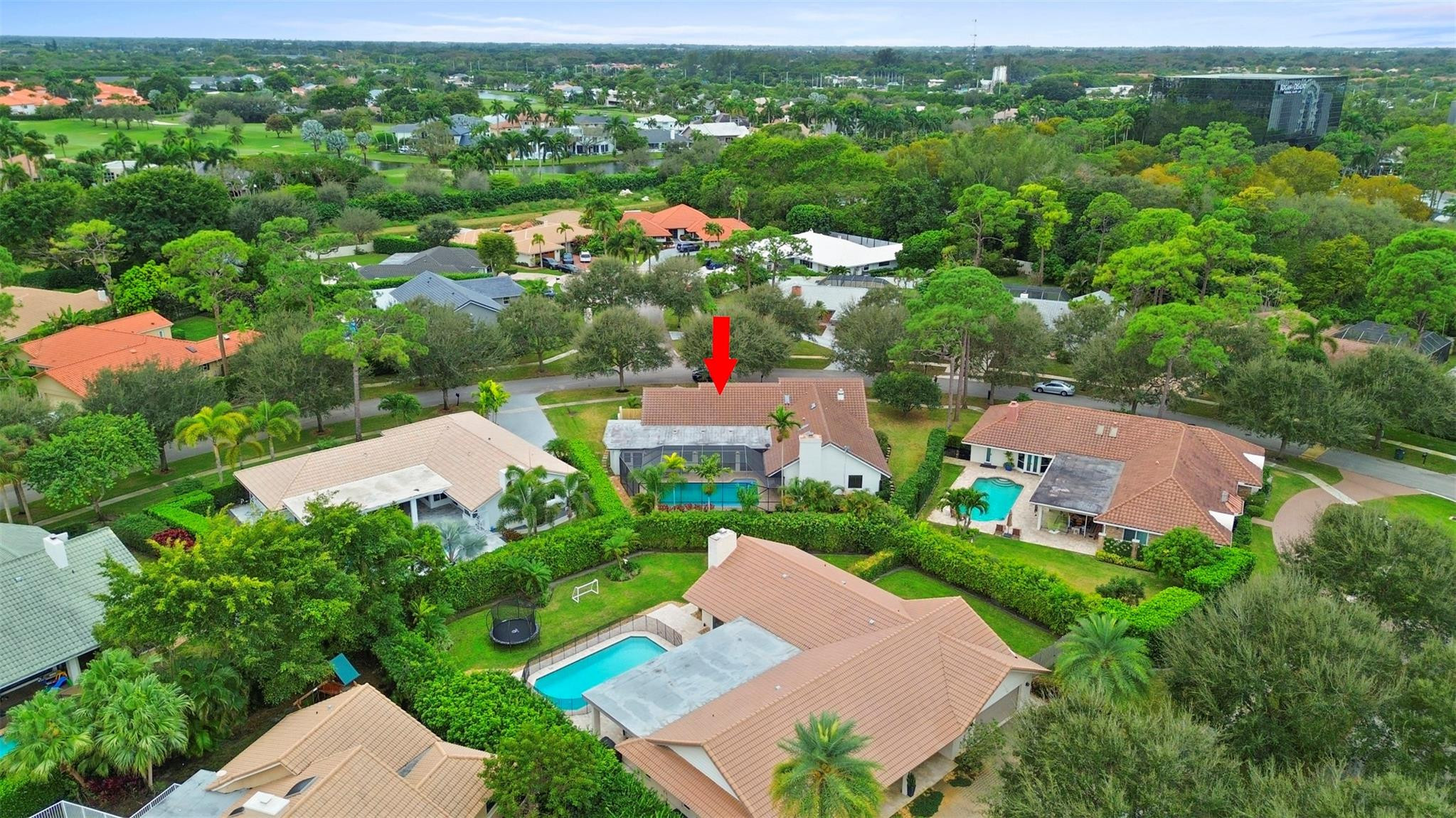 7571 Estrella Circle Boca Raton, FL 33433 - Photo 74 of 79 an aerial view of a house with a garden