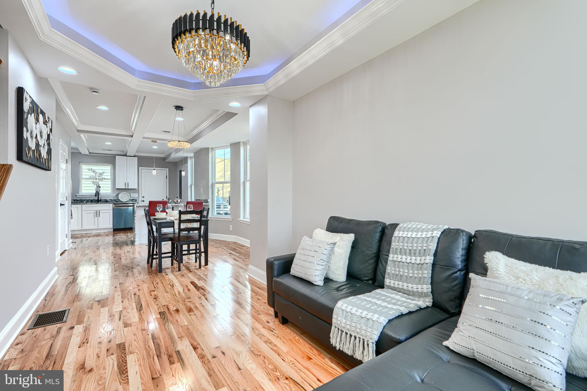 3613 4th Street Baltimore, MD 21225 - Photo 3 of 30 Living Room w/Hardwood Floors