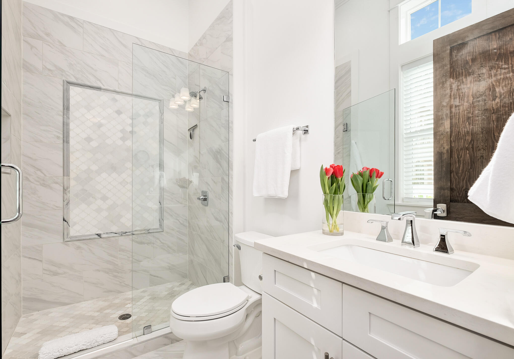 81 Palmeira Way Santa Rosa Beach, FL 32459 - Photo 12 of 74 a bathroom with a granite countertop sink a toilet and shower