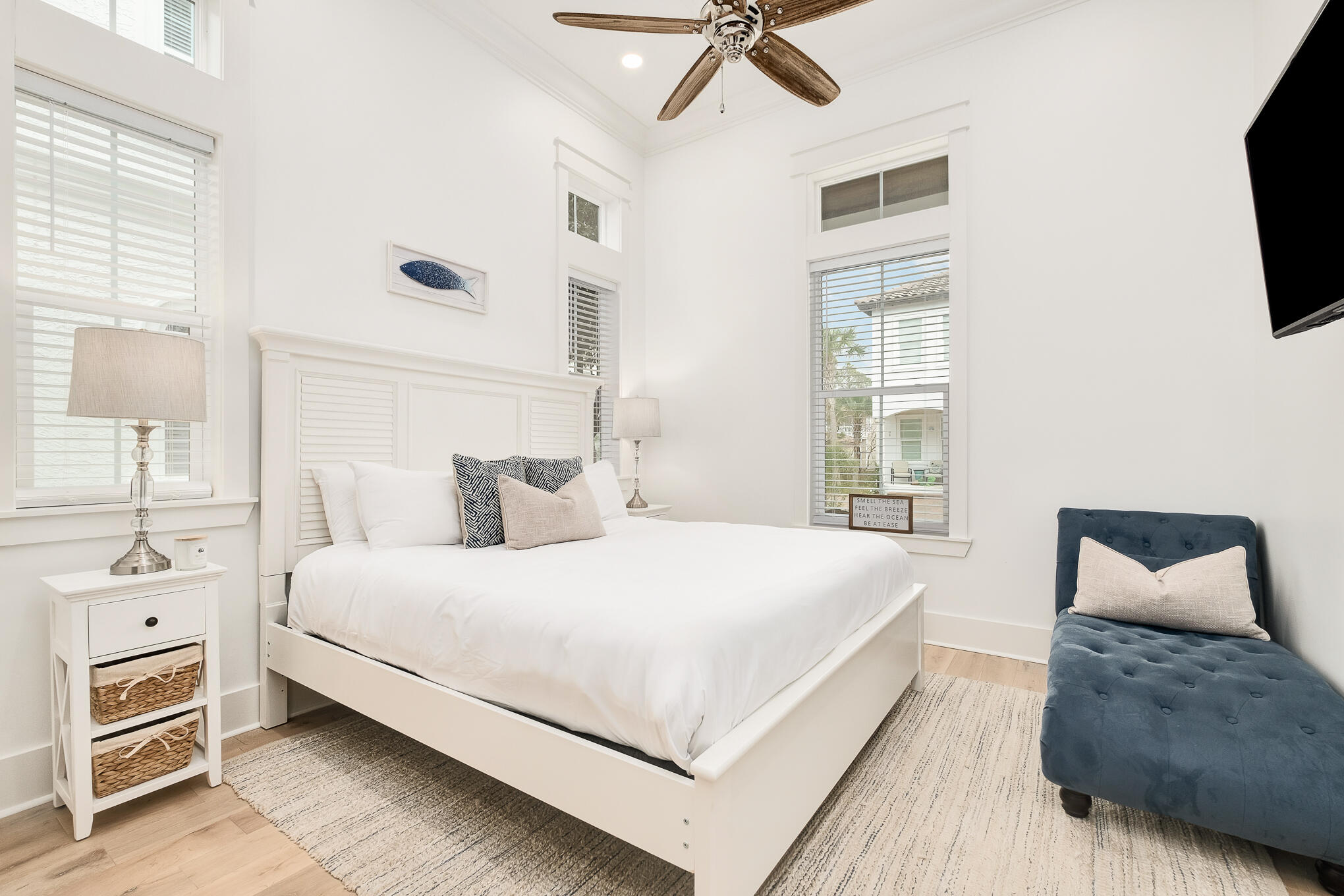 81 Palmeira Way Santa Rosa Beach, FL 32459 - Photo 15 of 74 a bedroom with a bed and a flat tv screen on dresser