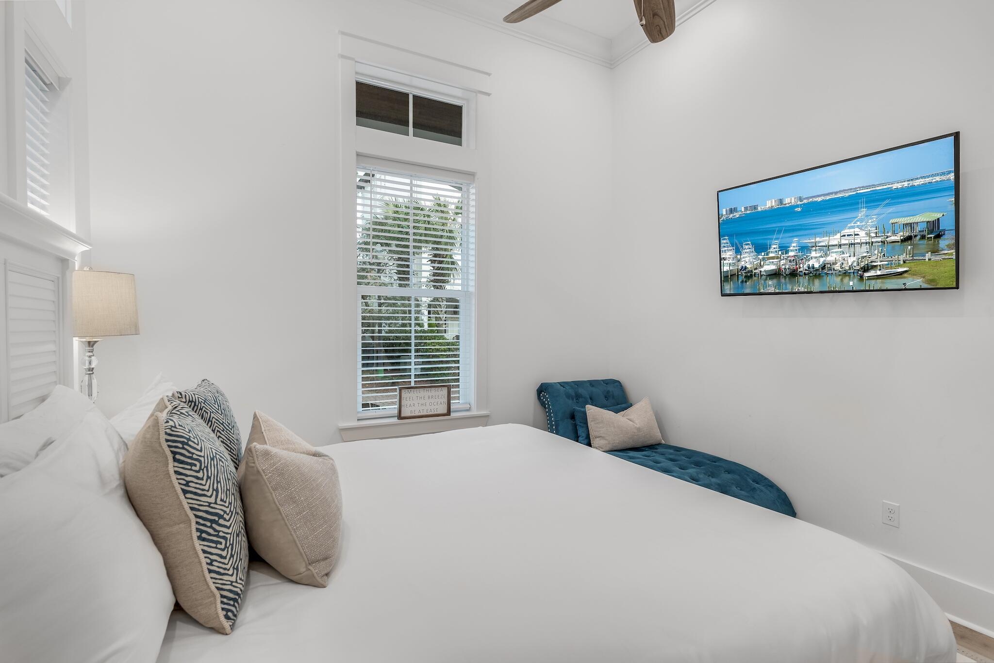 81 Palmeira Way Santa Rosa Beach, FL 32459 - Photo 16 of 74 a bedroom with a bed and a painting on the wall