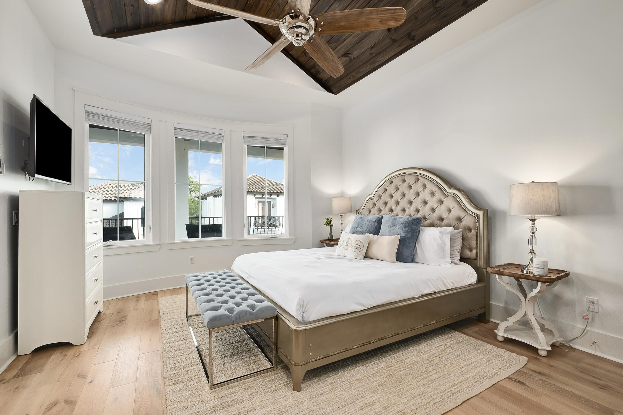 81 Palmeira Way Santa Rosa Beach, FL 32459 - Photo 41 of 74 a bedroom with a bed couch and a window