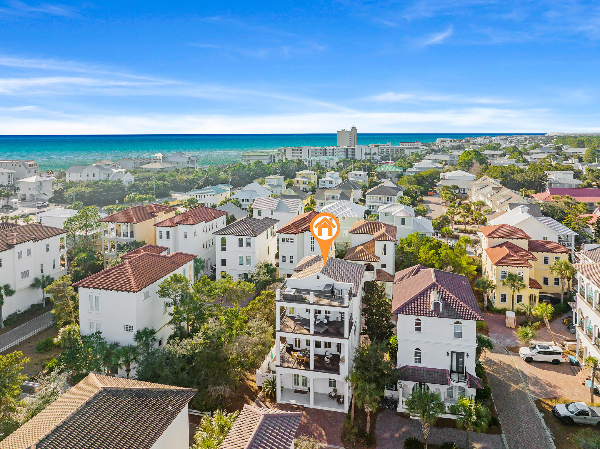 81 Palmeira Way Santa Rosa Beach, FL 32459 - Photo 71 of 74 an aerial view of residential houses with city view