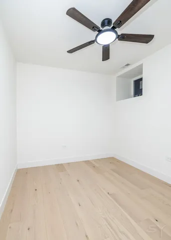 an empty room with window