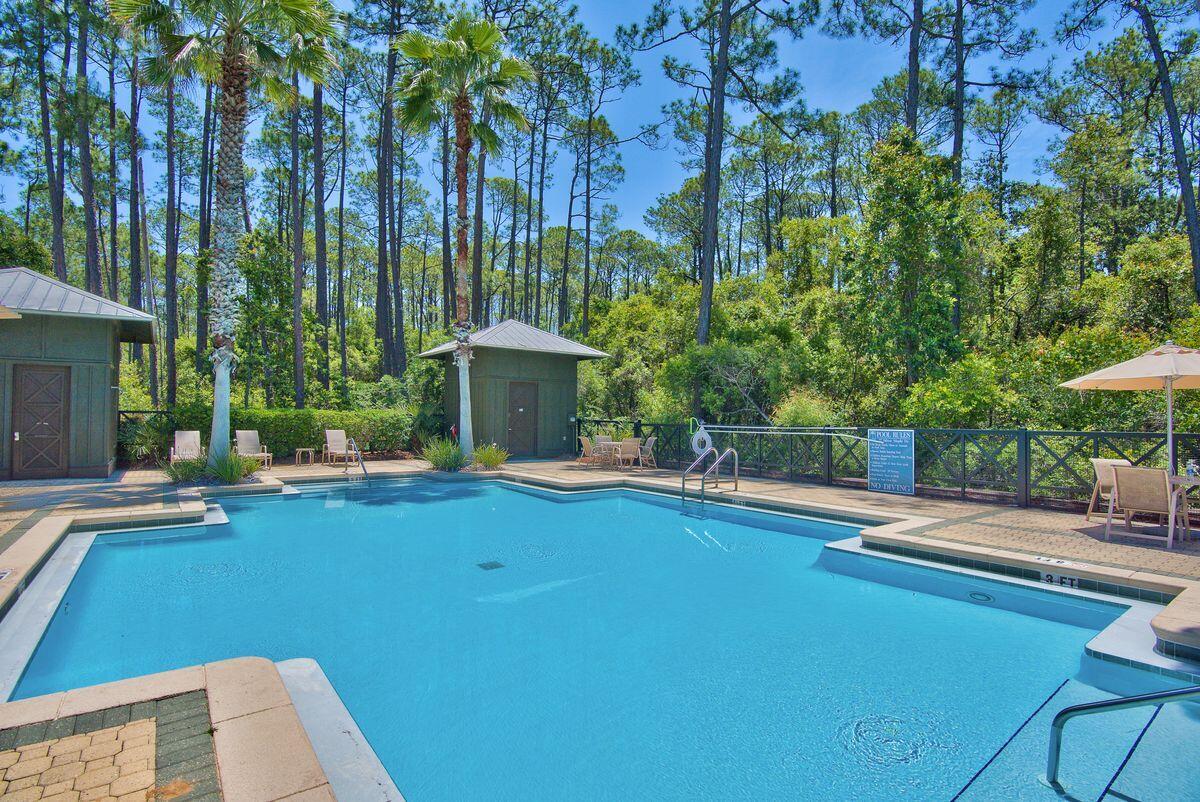 Lot 46 Sweet Gum Loop Inlet Beach Inlet Beach, FL 32461 - Photo 19 of 21 a view of swimming pool with lawn chairs and plants