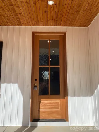 a view of front door