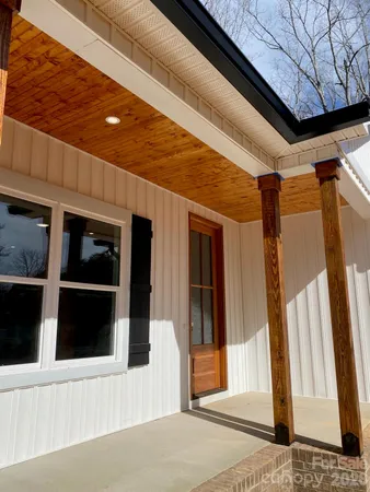 a view of front door