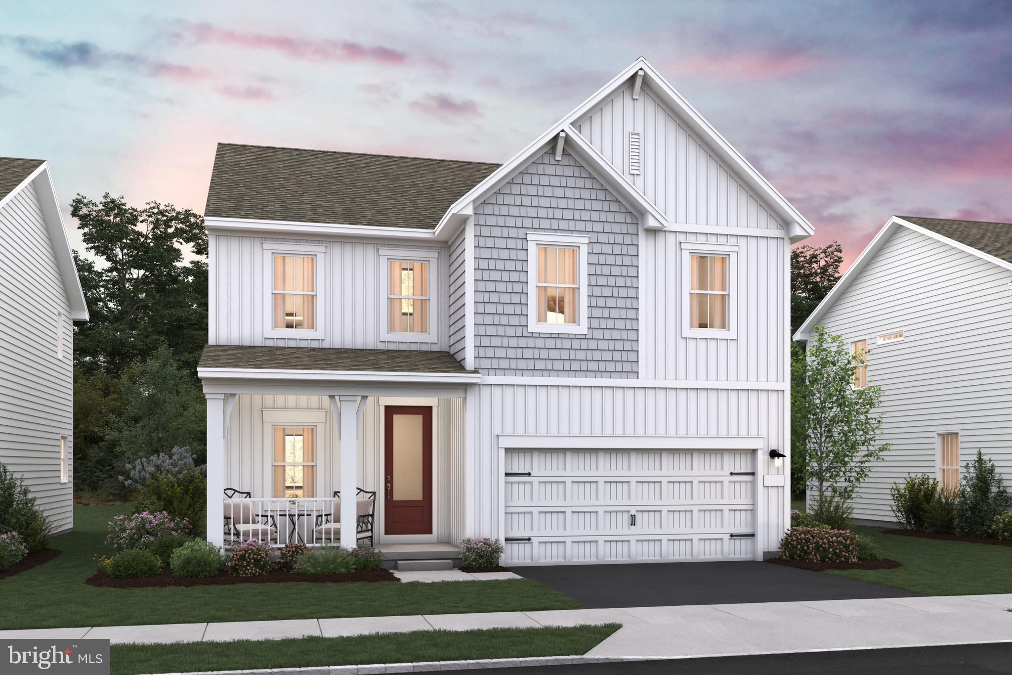 a front view of a house