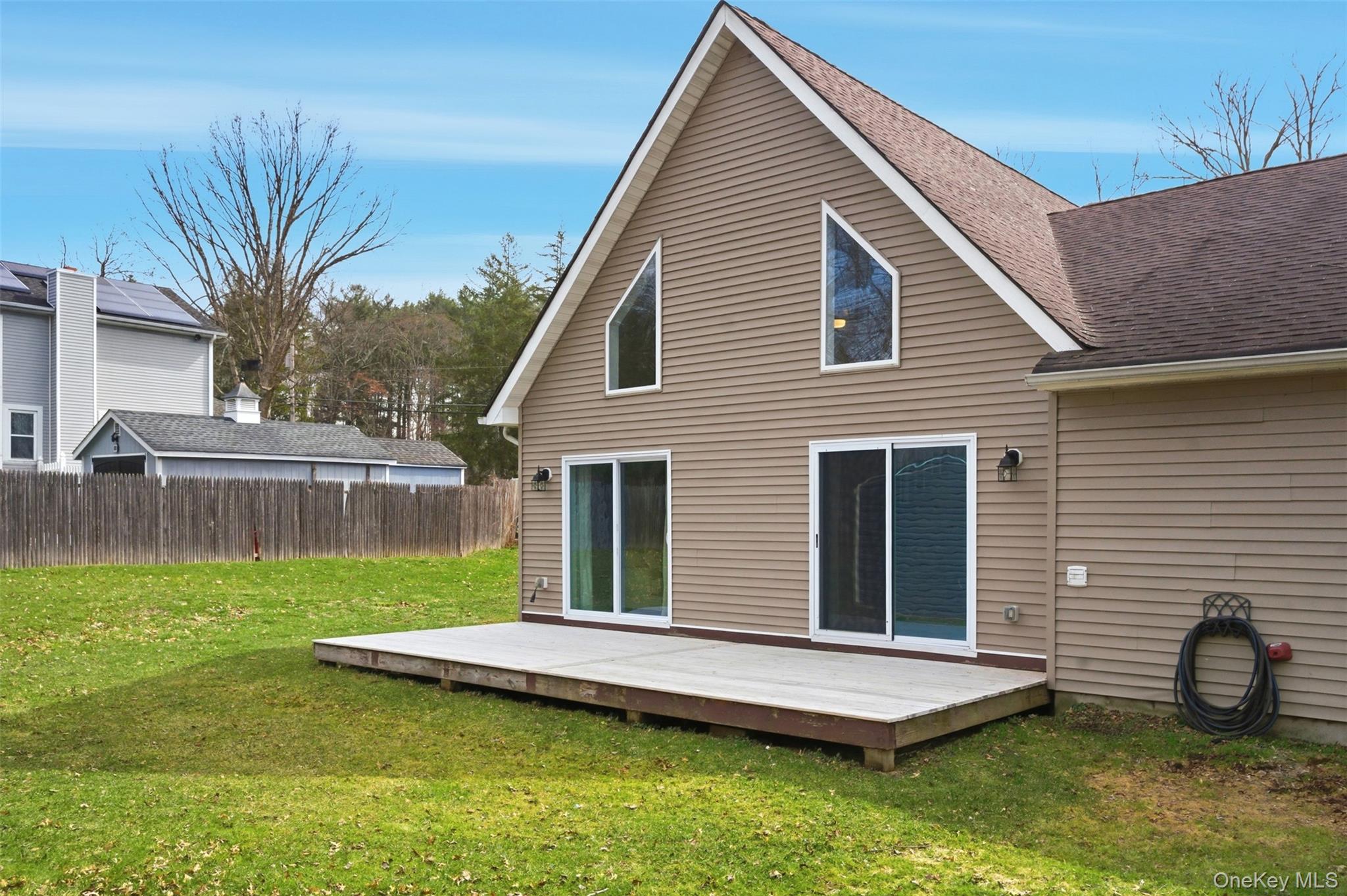 1227 Burlingham Road Pine Bush, NY 12566 - Photo 34 of 39 Back of property featuring a wooden deck