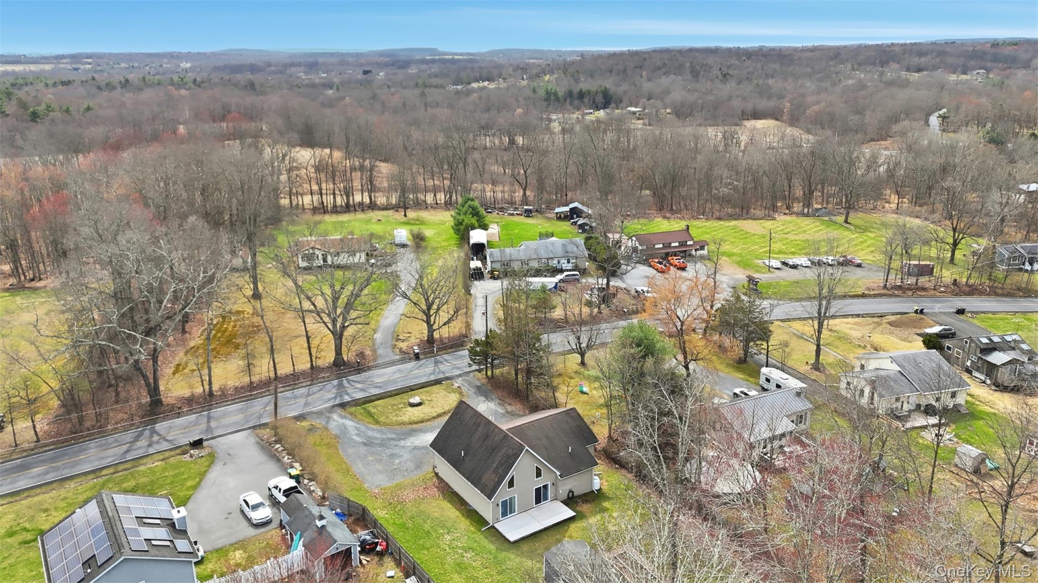 1227 Burlingham Road Pine Bush, NY 12566 - Photo 39 of 39 Drone / aerial view of house and surrounding area