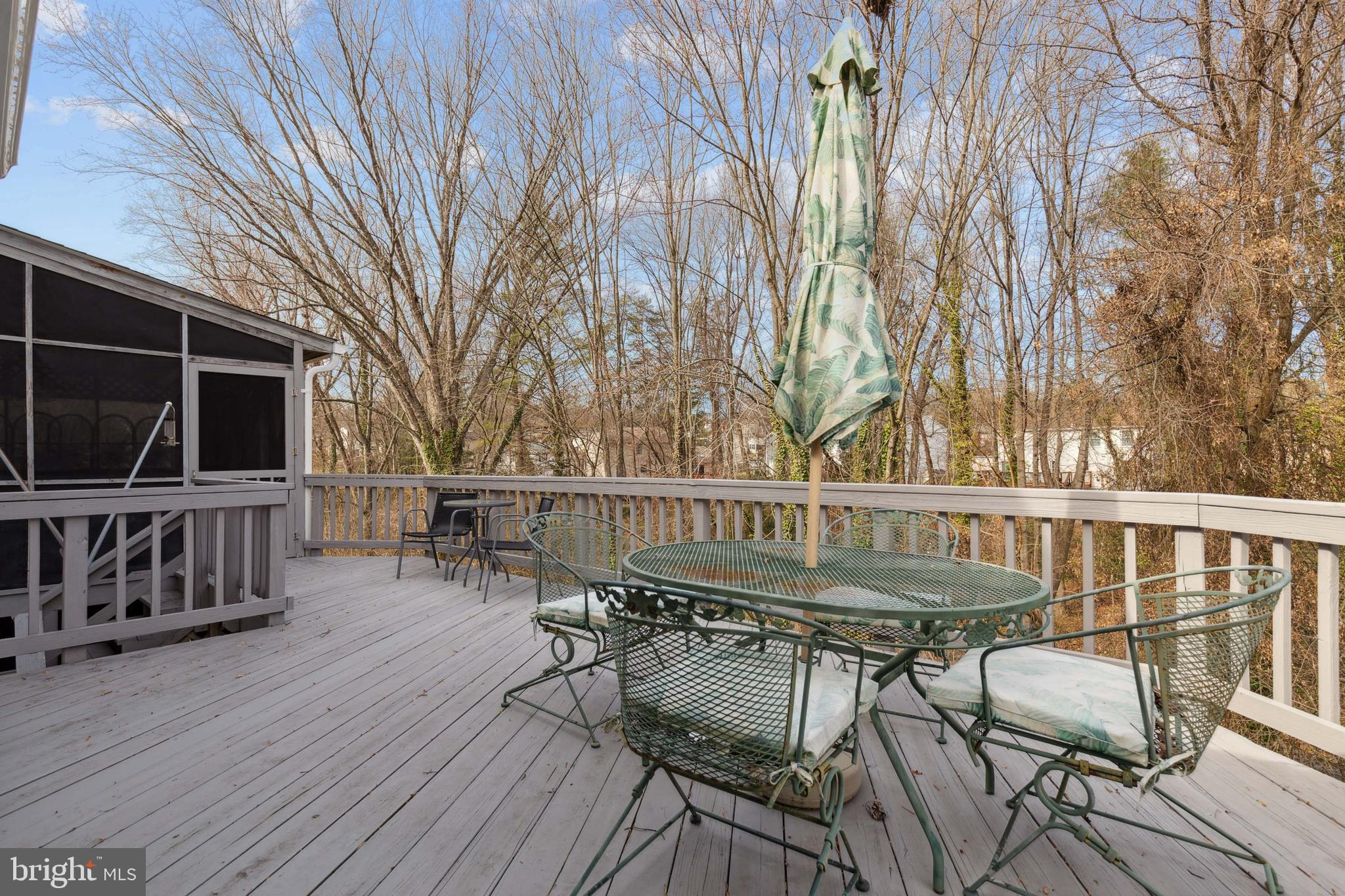 9820 Rand Drive Burke, VA 22015 - Photo 25 of 29 Screened Porch walks out to Deck
