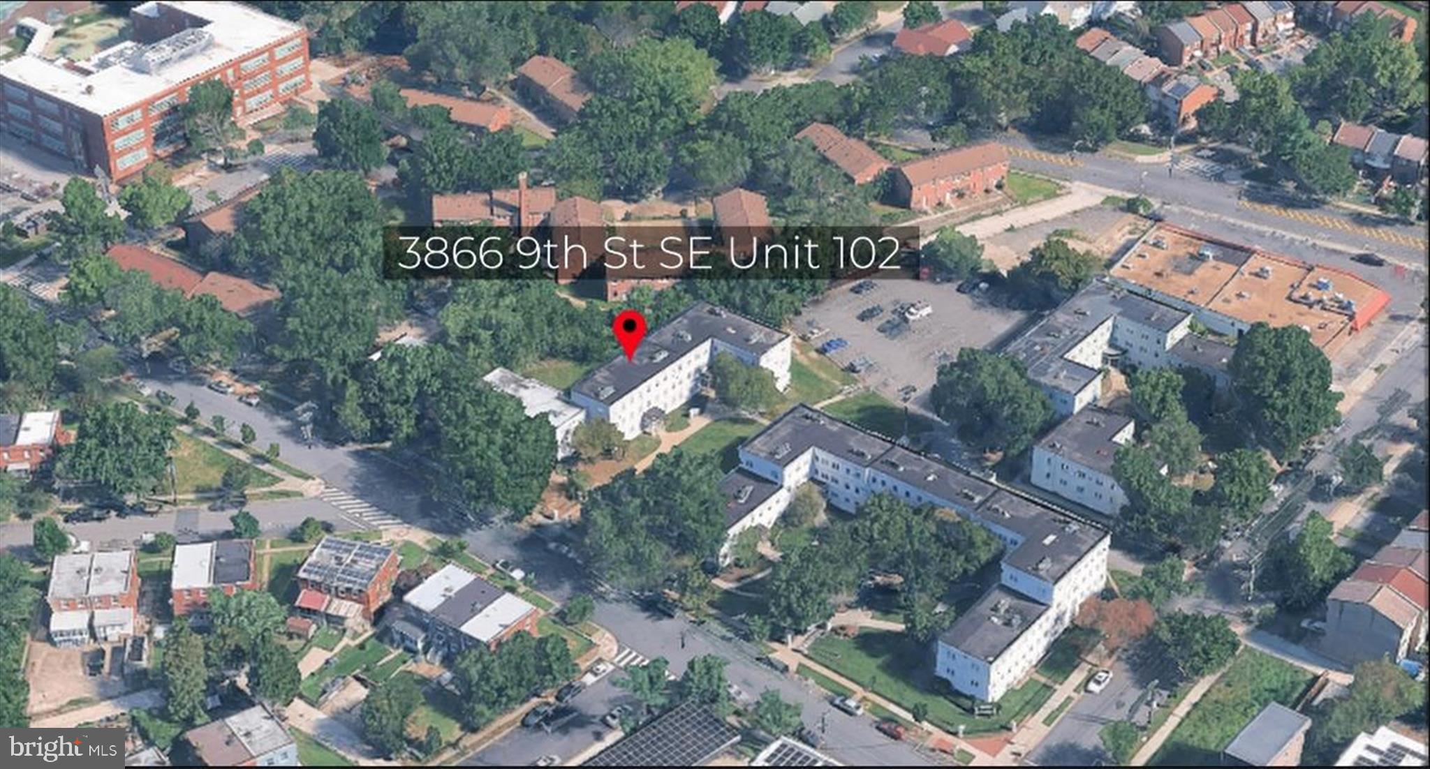 3866 9th Street Southeast, Unit 102 Washington, DC 20032 - Photo 15 of 21 a city view with lots of trees and buildings