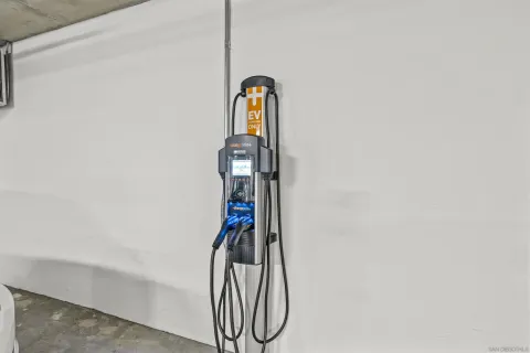 a water heater on the side of a wall