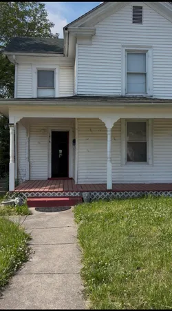 a view of a house with many windows