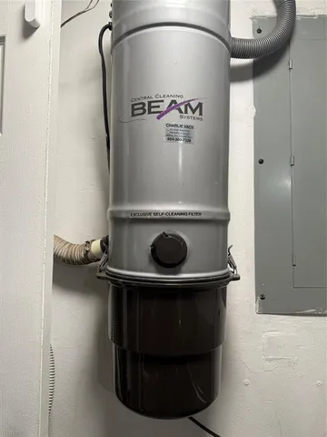 a close view of water heater room