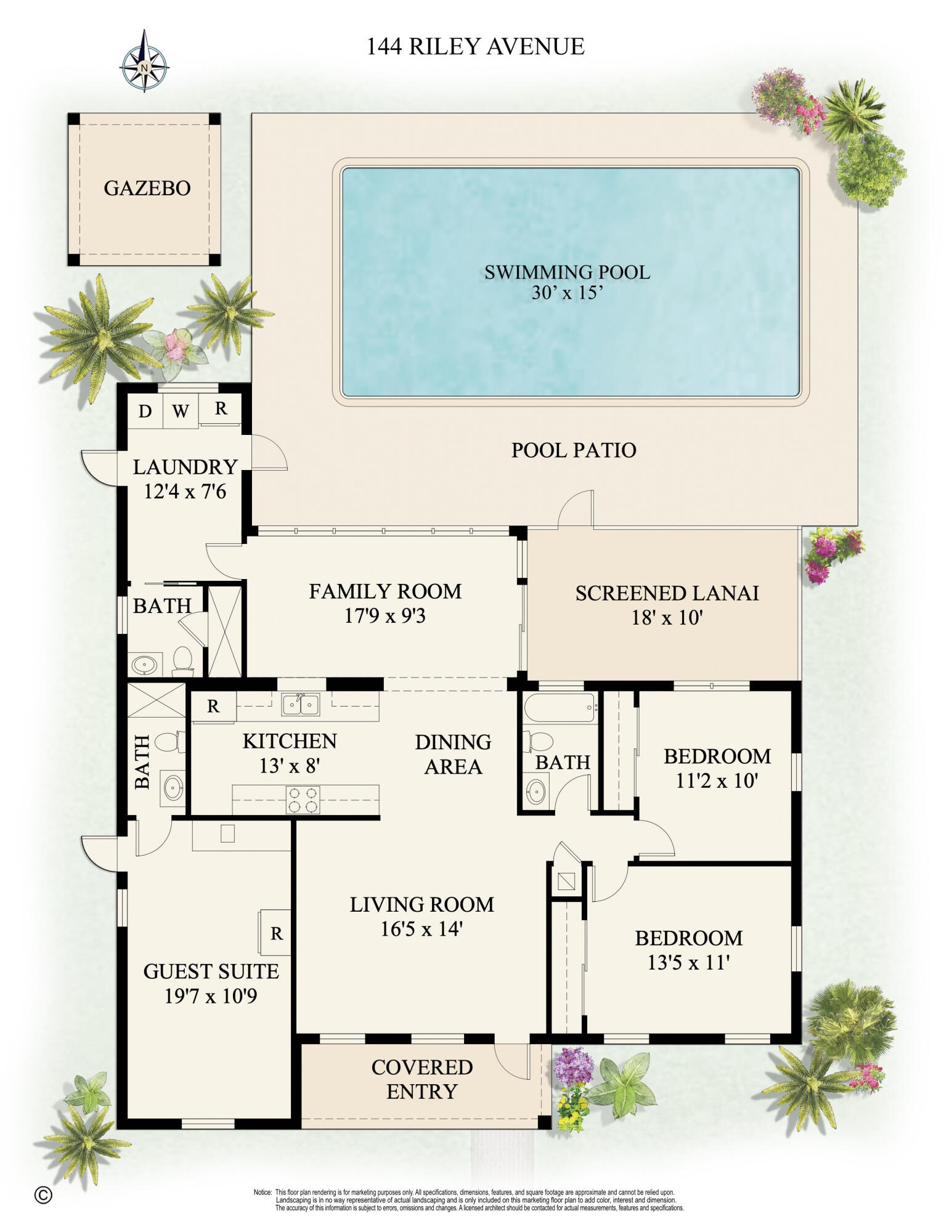 144 Riley Avenue Palm Springs, FL 33461 - Photo 43 of 43 Floor Plan